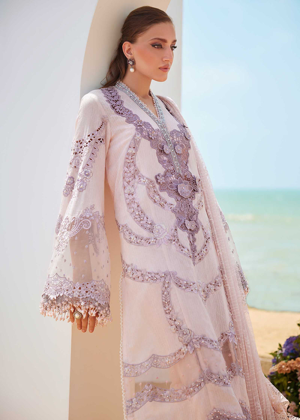 Buy Now Unstitched Luxury Lawn '25 by Maria B | EL-25-02 Online in US, UK, Canada, Germany, Italy, Austria, France, UAE, Qatar & Worldwide at Empress Clothing.