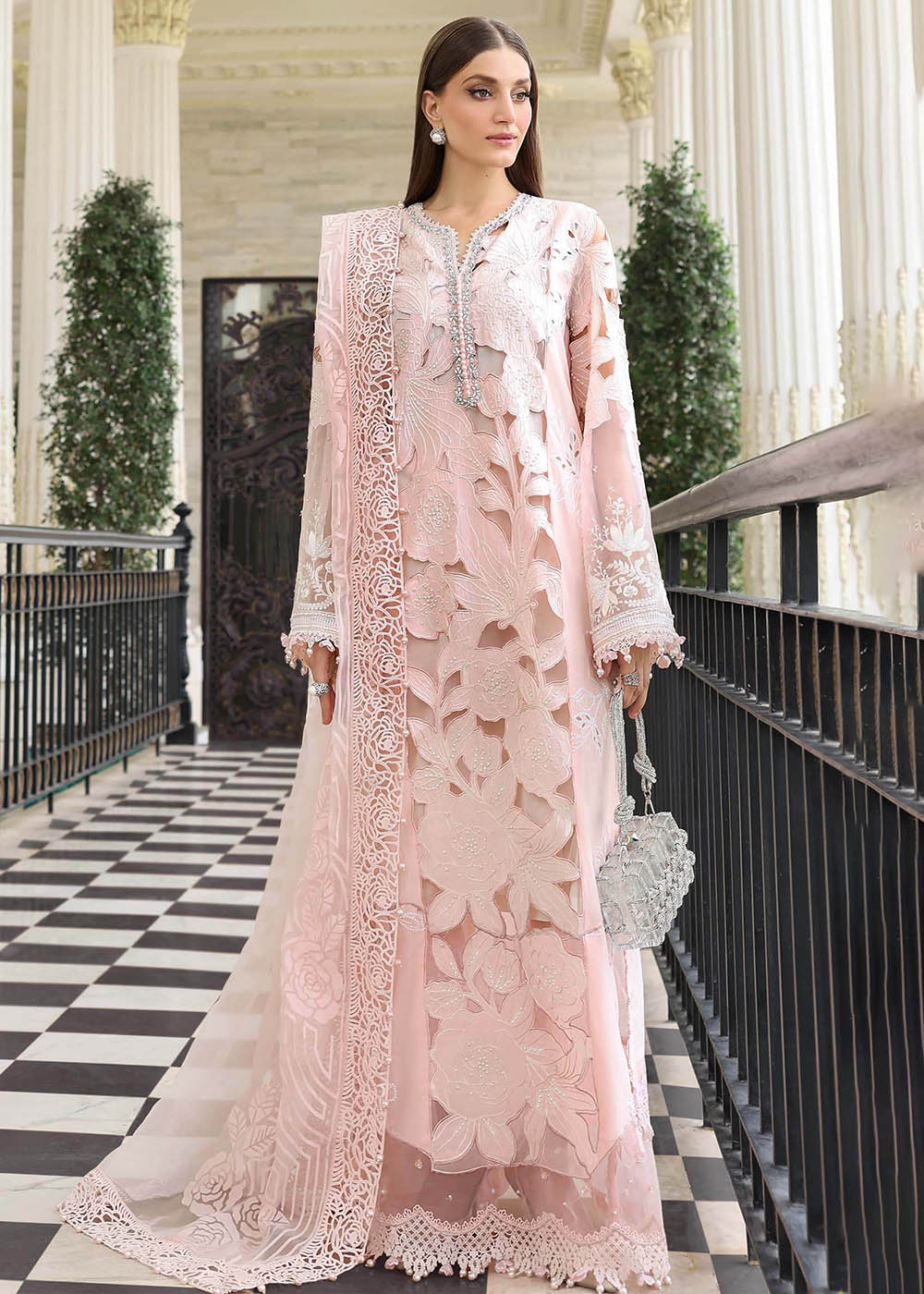 Buy Now Premium Luxury Eid Lawn '26 by Maria B | EL-26-02 Online in US, UK, Canada, France, Italy, Germany, Greece, Sweden, UAE, Africa & Worldwide at Empress.