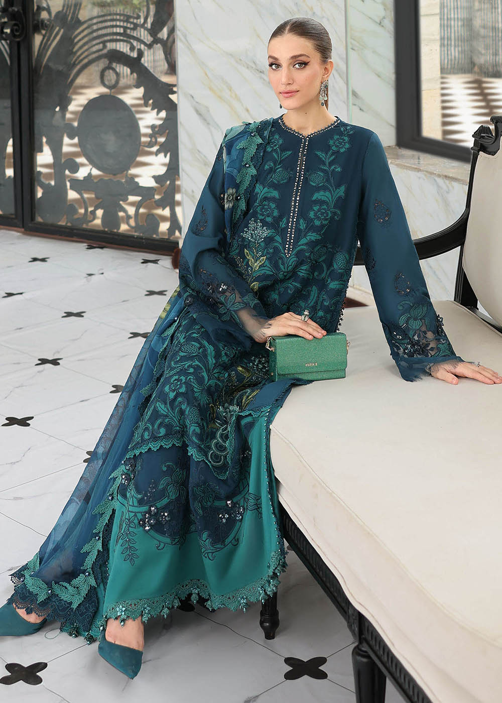 Buy Now Premium Luxury Eid Lawn '26 by Maria B | EL-26-06 Online in US, UK, Canada, France, Italy, Germany, Greece, Sweden, UAE, Africa & Worldwide at Empress.