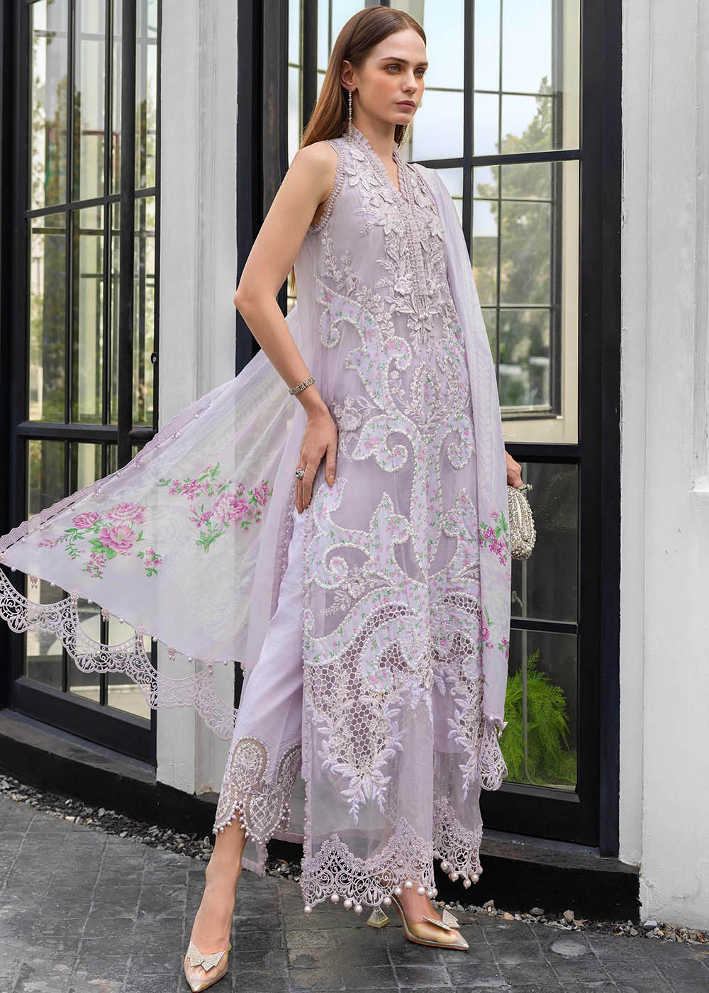 Buy Now Premium Luxury Eid Lawn '26 by Maria B | EL-26-12 Online in US, UK, Canada, France, Italy, Germany, Greece, Sweden, UAE, Africa & Worldwide at Empress.