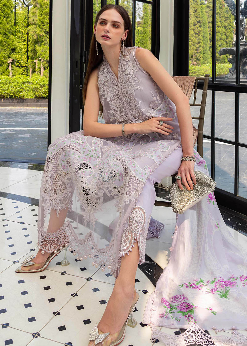 Buy Now Premium Luxury Eid Lawn '26 by Maria B | EL-26-12 Online in US, UK, Canada, France, Italy, Germany, Greece, Sweden, UAE, Africa & Worldwide at Empress.