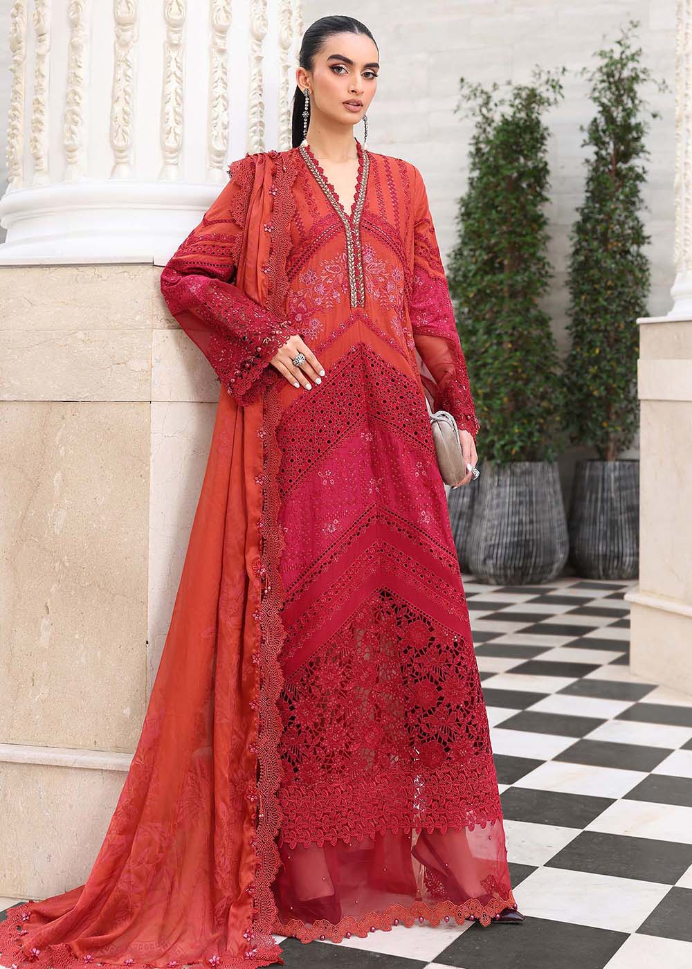 Buy Now Premium Luxury Eid Lawn '26 by Maria B | EL-26-13 Online in US, UK, Canada, France, Italy, Germany, Greece, Sweden, UAE, Africa & Worldwide at Empress.