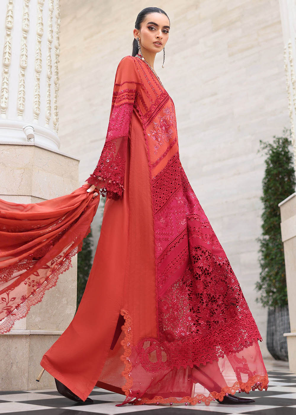 Buy Now Premium Luxury Eid Lawn '26 by Maria B | EL-26-13 Online in US, UK, Canada, France, Italy, Germany, Greece, Sweden, UAE, Africa & Worldwide at Empress.