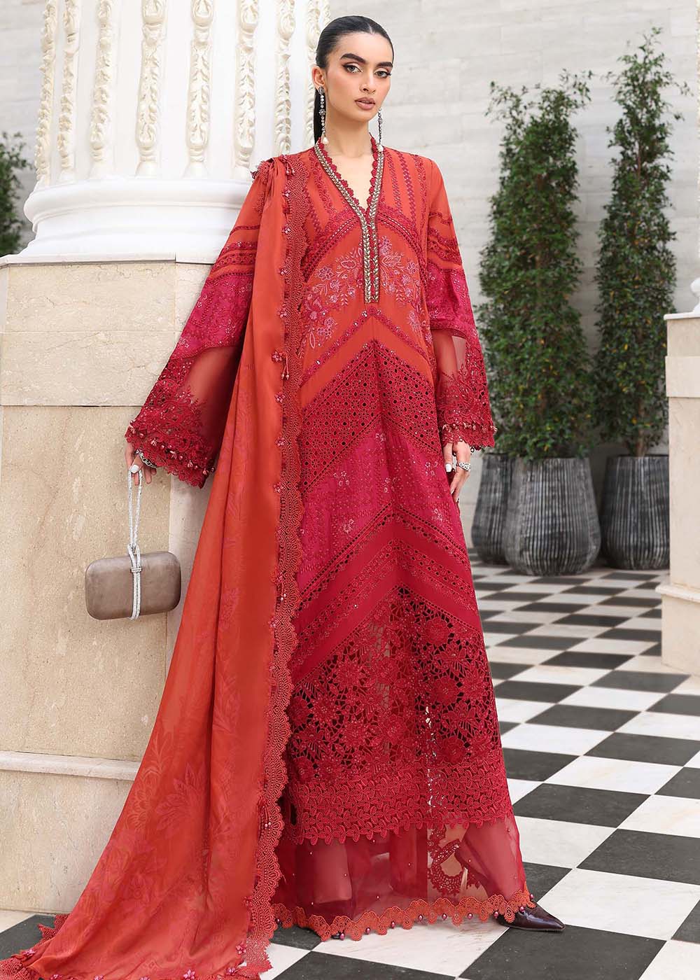 Buy Now Premium Luxury Eid Lawn '26 by Maria B | EL-26-13 Online in US, UK, Canada, France, Italy, Germany, Greece, Sweden, UAE, Africa & Worldwide at Empress.