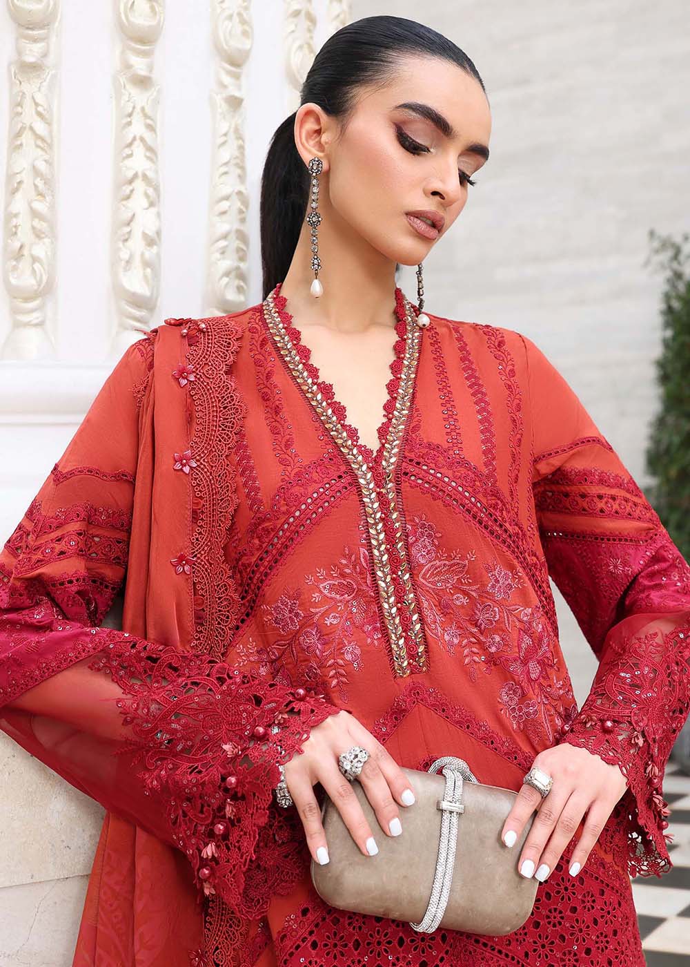 Buy Now Premium Luxury Eid Lawn '26 by Maria B | EL-26-13 Online in US, UK, Canada, France, Italy, Germany, Greece, Sweden, UAE, Africa & Worldwide at Empress.