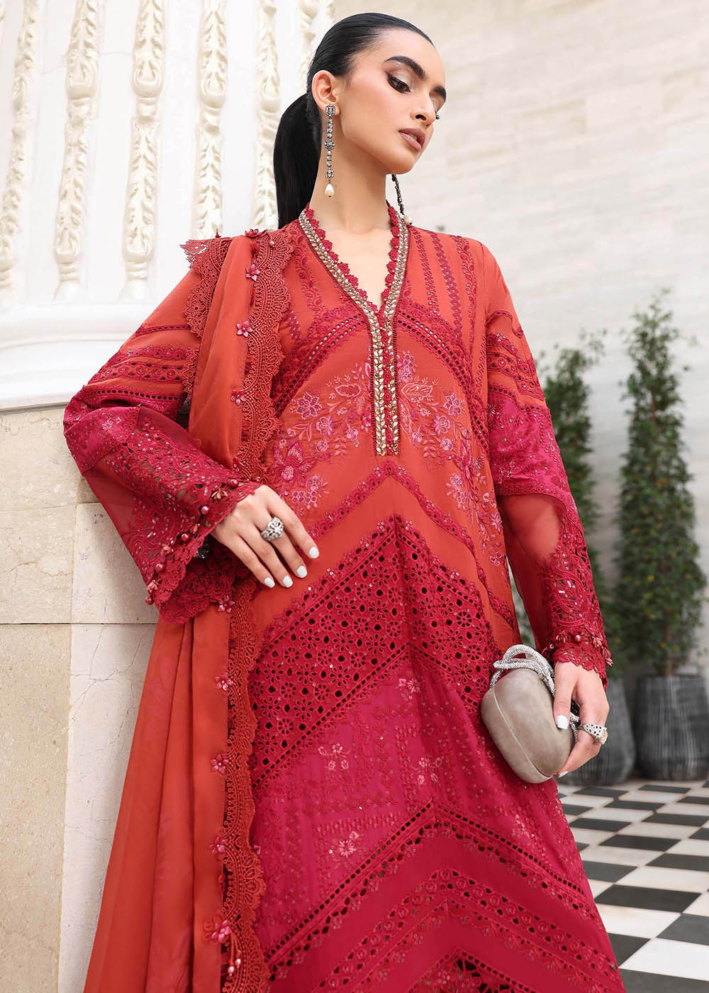 Buy Now Premium Luxury Eid Lawn '26 by Maria B | EL-26-13 Online in US, UK, Canada, France, Italy, Germany, Greece, Sweden, UAE, Africa & Worldwide at Empress.