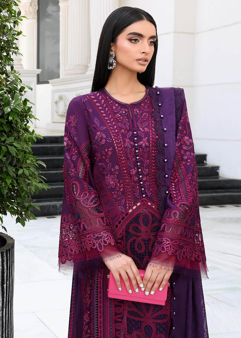 Buy Now Premium Luxury Eid Lawn '26 by Maria B | EL-26-14 Online in US, UK, Canada, France, Italy, Germany, Greece, Sweden, UAE, Africa & Worldwide at Empress.