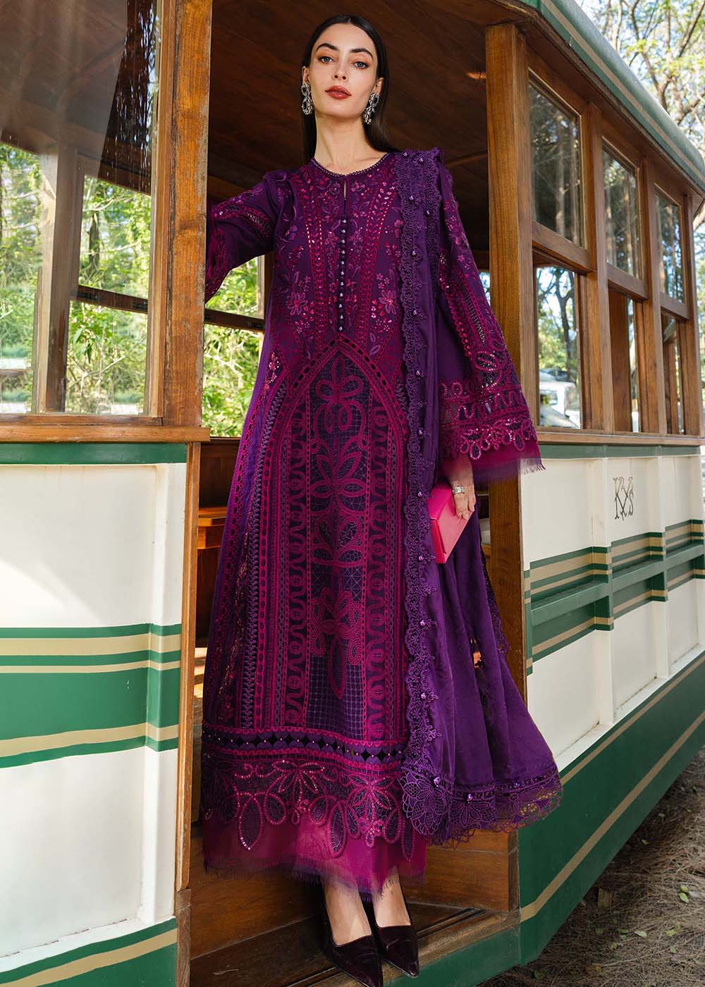 Buy Now Premium Luxury Eid Lawn '26 by Maria B | EL-26-14 Online in US, UK, Canada, France, Italy, Germany, Greece, Sweden, UAE, Africa & Worldwide at Empress.
