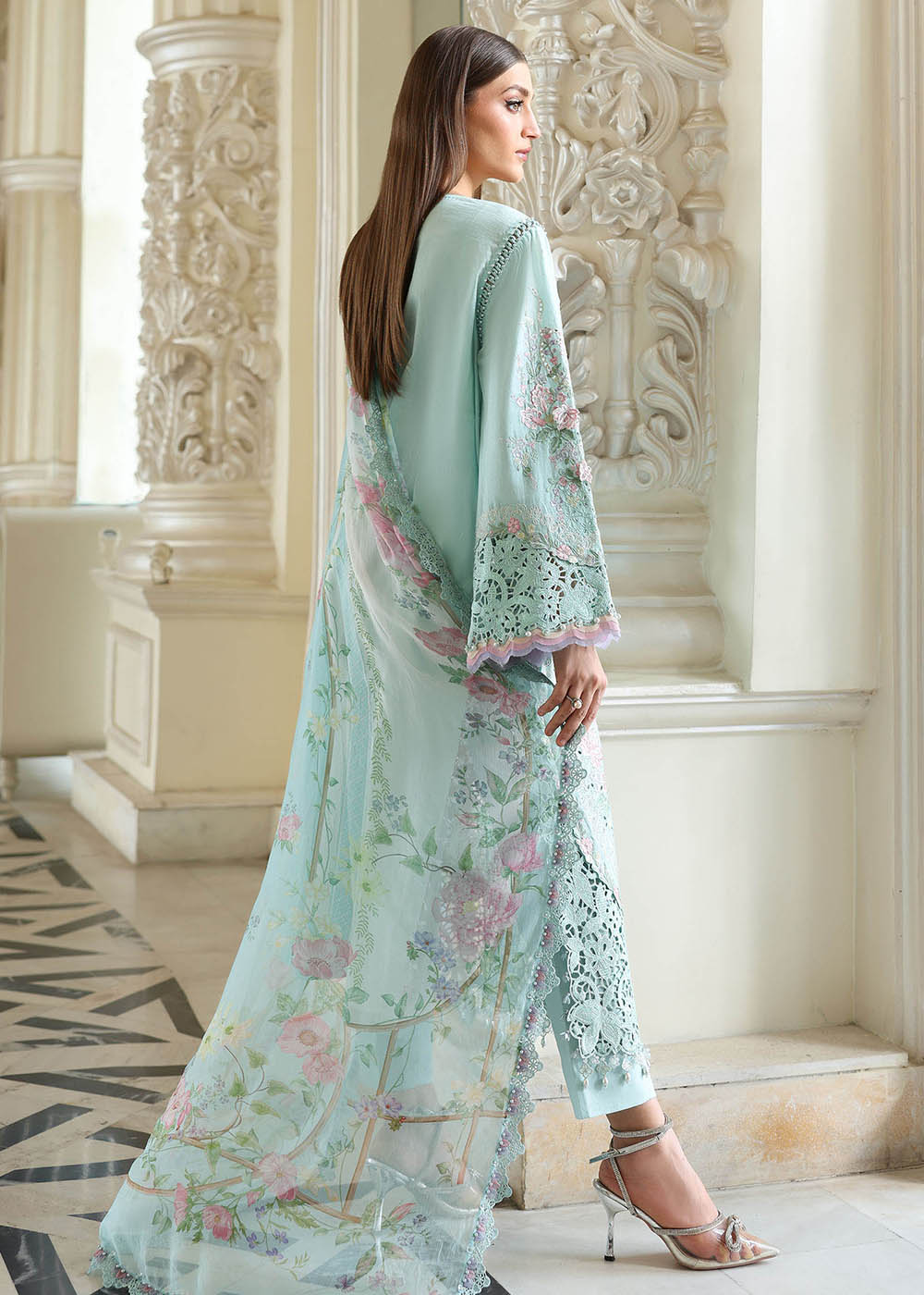 Buy Now Premium Luxury Eid Lawn '26 by Maria B | EL-26-15 Online in US, UK, Canada, France, Italy, Germany, Greece, Sweden, UAE, Africa & Worldwide at Empress.