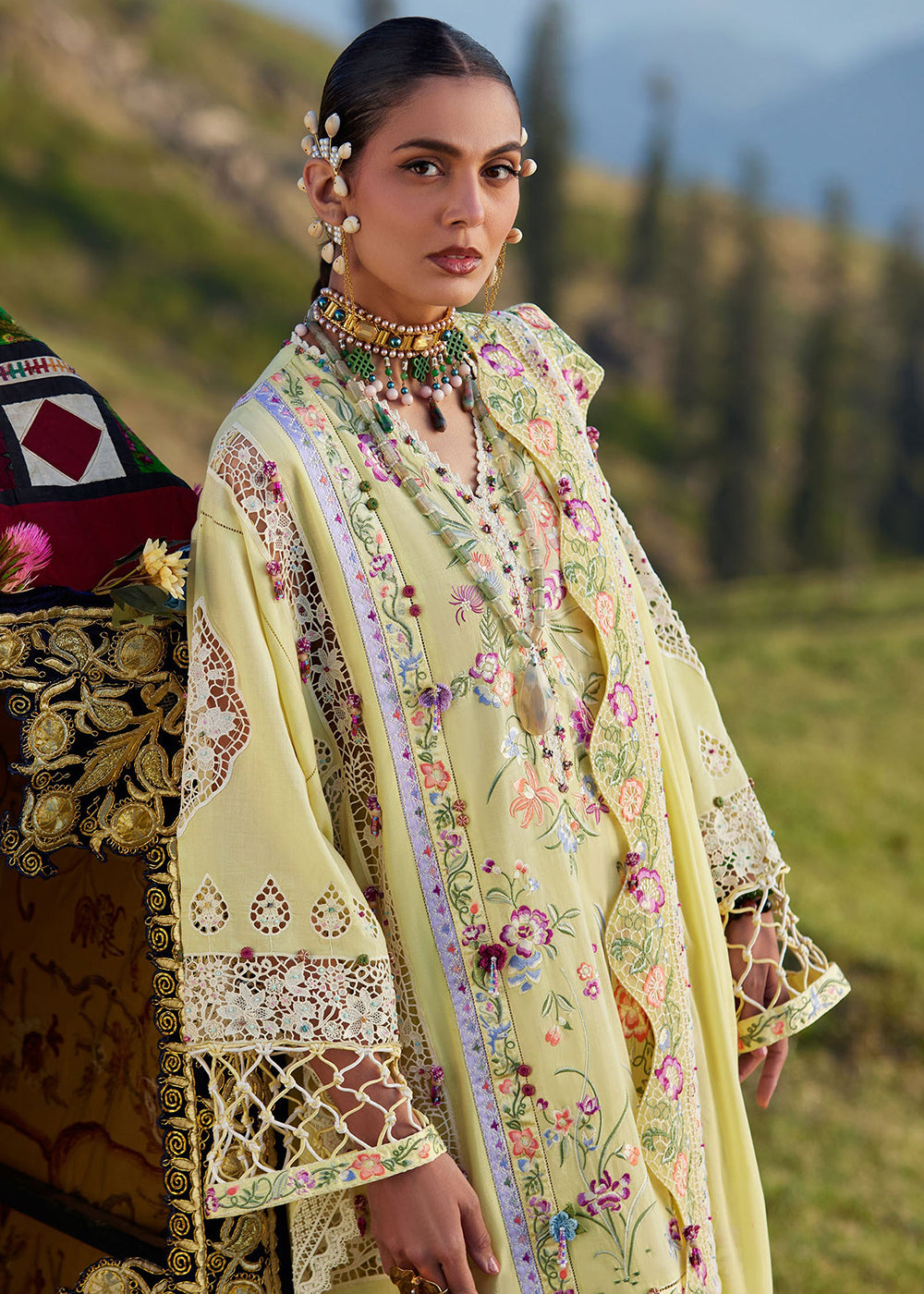 Buy Now Kashmee Luxury Lawn '26 by Elan | NEELUNE (EL26-05 A) Online in US, UK, Canada, France, Italy, Germany, Greece, Sweden, Africa & Worldwide at Empress.
