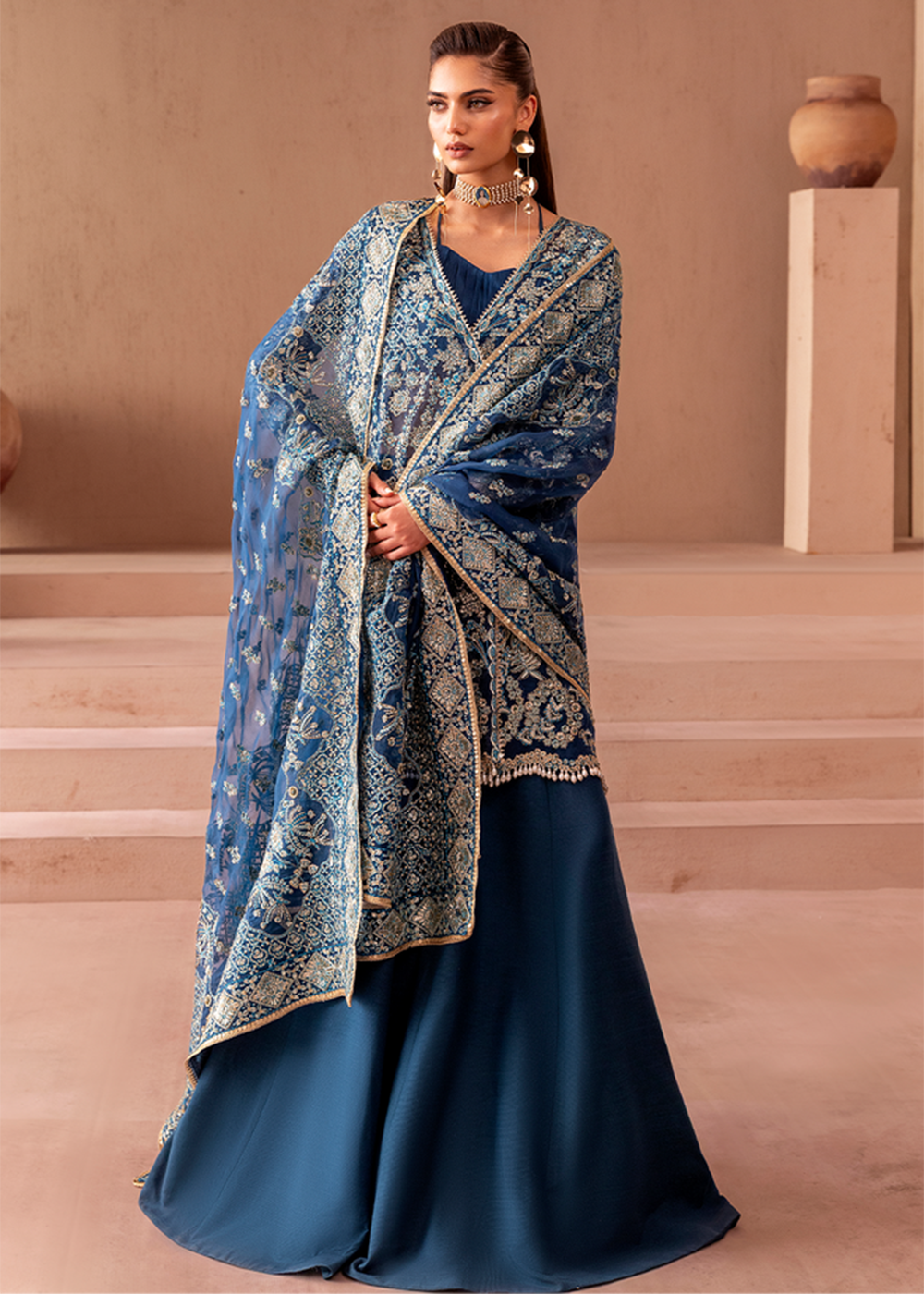 Buy Now Clay & Couture Wedding Formals '25 by Emaan Adeel Online in USA, UK, Canada, France, Italy, Germany, Greece, Sweden, Africa, UAE & Worldwide at Empress.