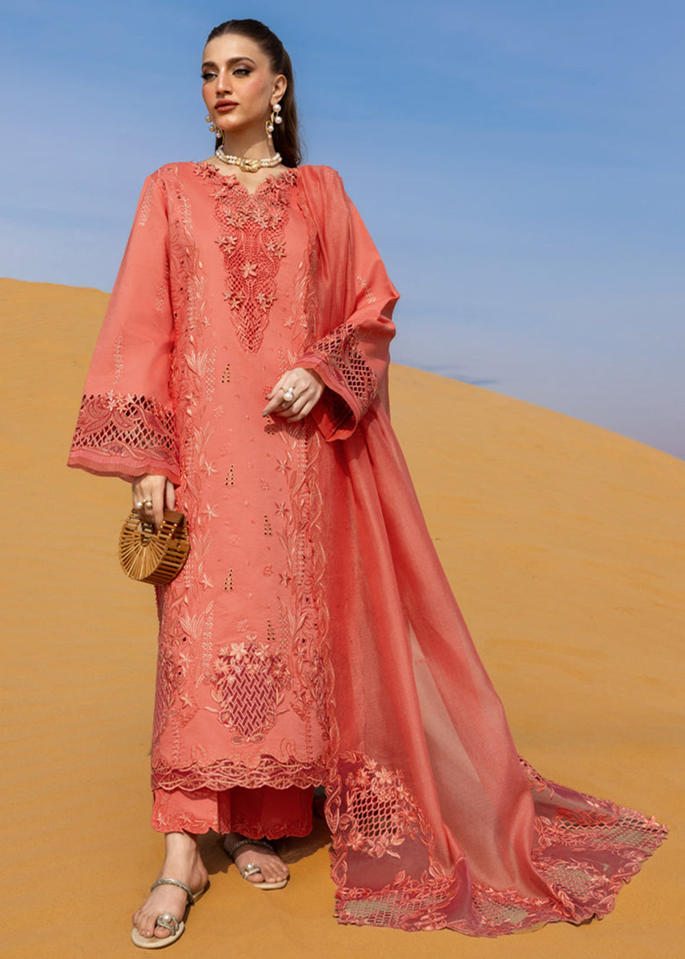 Buy Now Premium Luxury Lawn '26 by Rang Rasiya | ELNAZ Online in US, UK, Canada, France, Italy, Germany, Greece, Sweden, Africa, Qatar & Worldwide at Empress.