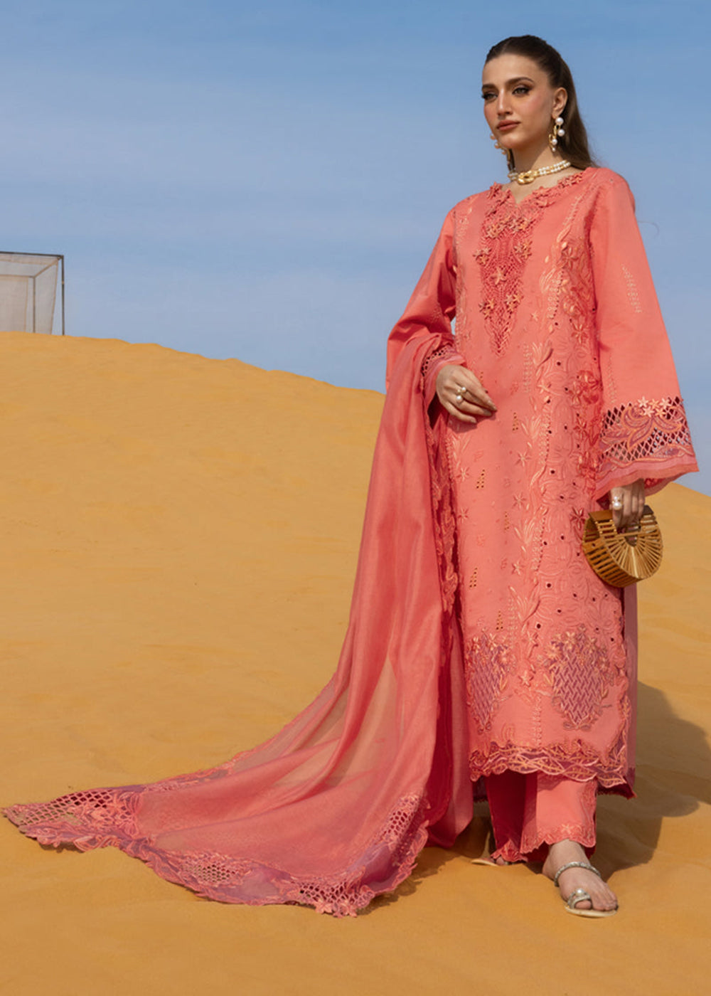 Buy Now Premium Luxury Lawn '26 by Rang Rasiya | ELNAZ Online in US, UK, Canada, France, Italy, Germany, Greece, Sweden, Africa, Qatar & Worldwide at Empress.