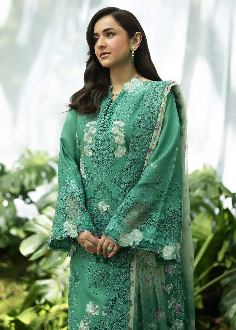 Buy Premium Luxury Lawn '26 by Elaf Premium | ELQ-2A LOVER'S EDEN Online in US, UK, Canada, France, Italy, Germany, Greece, Sweden, UAE & Worldwide at Empress.