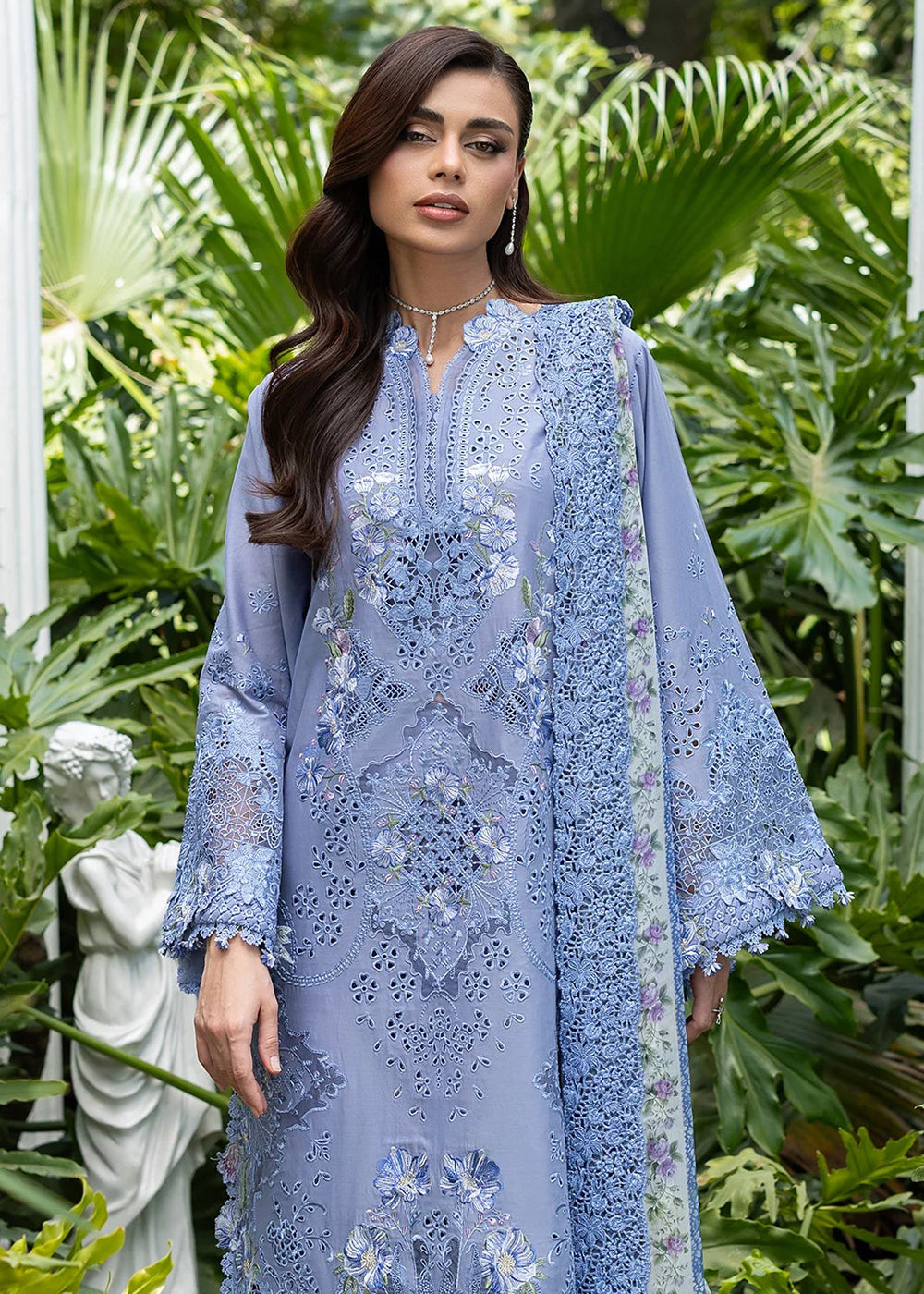Buy Premium Luxury Lawn '26 by Elaf Premium | ELQ-2B LAVENDER LUXE Online in US, UK, Canada, France, Italy, Germany, Greece, Sweden, UAE & Worldwide at Empress.