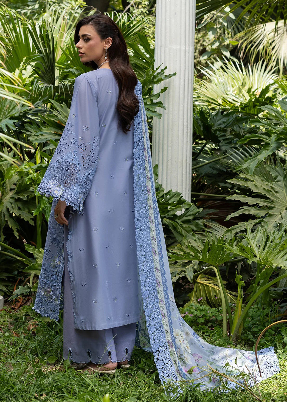 Buy Premium Luxury Lawn '26 by Elaf Premium | ELQ-2B LAVENDER LUXE Online in US, UK, Canada, France, Italy, Germany, Greece, Sweden, UAE & Worldwide at Empress.