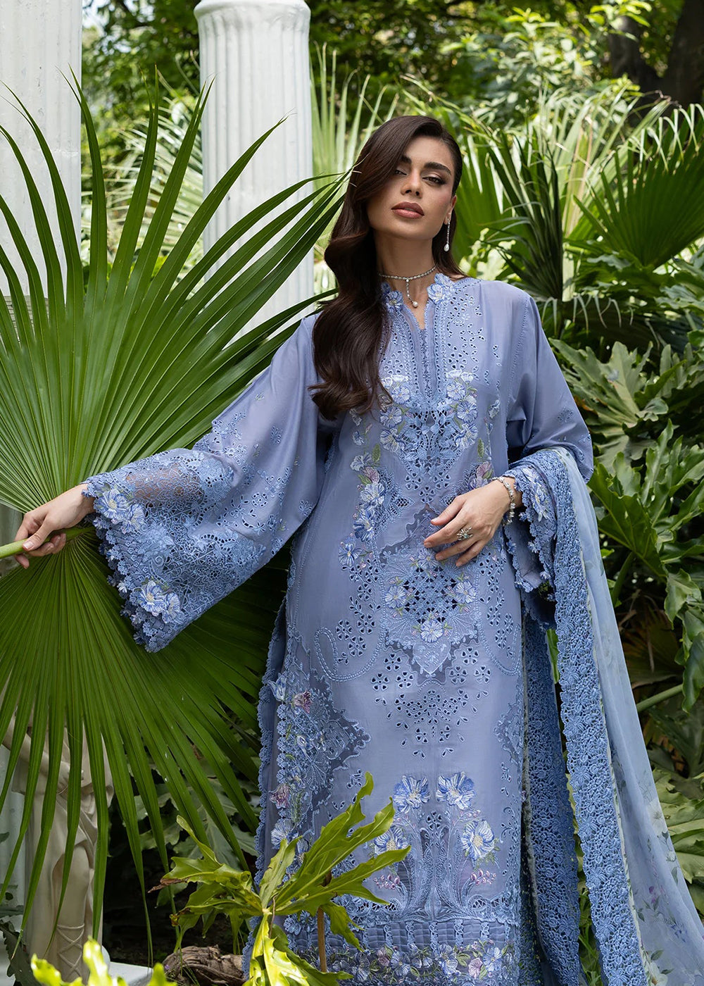 Buy Premium Luxury Lawn '26 by Elaf Premium | ELQ-2B LAVENDER LUXE Online in US, UK, Canada, France, Italy, Germany, Greece, Sweden, UAE & Worldwide at Empress.