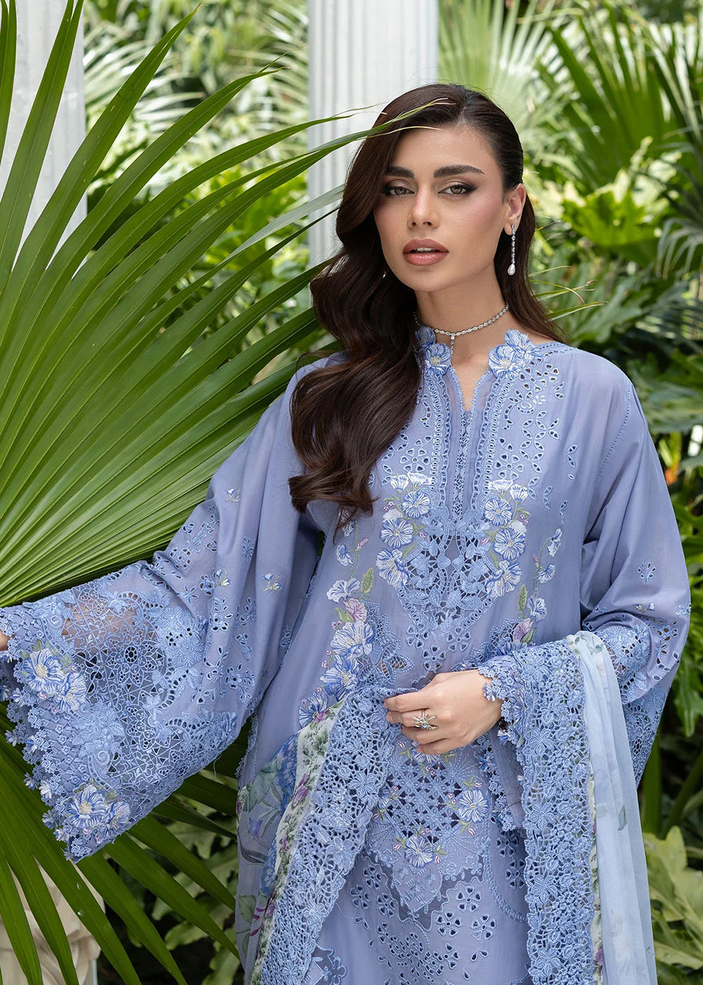 Buy Premium Luxury Lawn '26 by Elaf Premium | ELQ-2B LAVENDER LUXE Online in US, UK, Canada, France, Italy, Germany, Greece, Sweden, UAE & Worldwide at Empress.