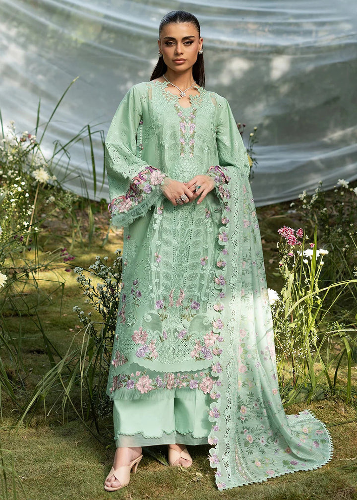 Buy Premium Luxury Lawn '26 by Elaf Premium | ELQ-3A DAISY CHAIN Online in US, UK, Canada, France, Italy, Germany, Greece, Sweden, UAE & Worldwide at Empress.
