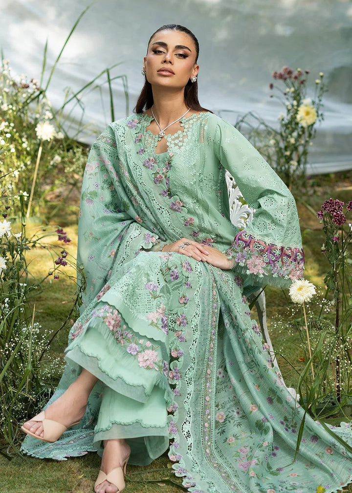 Buy Premium Luxury Lawn '26 by Elaf Premium | ELQ-3A DAISY CHAIN Online in US, UK, Canada, France, Italy, Germany, Greece, Sweden, UAE & Worldwide at Empress.