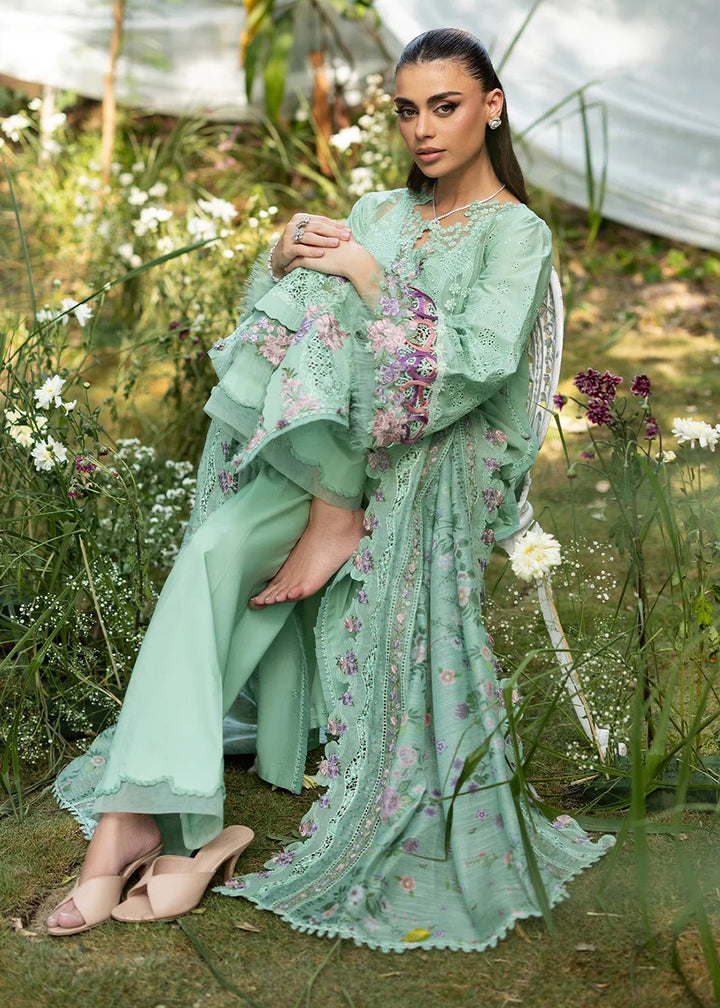 Buy Premium Luxury Lawn '26 by Elaf Premium | ELQ-3A DAISY CHAIN Online in US, UK, Canada, France, Italy, Germany, Greece, Sweden, UAE & Worldwide at Empress.