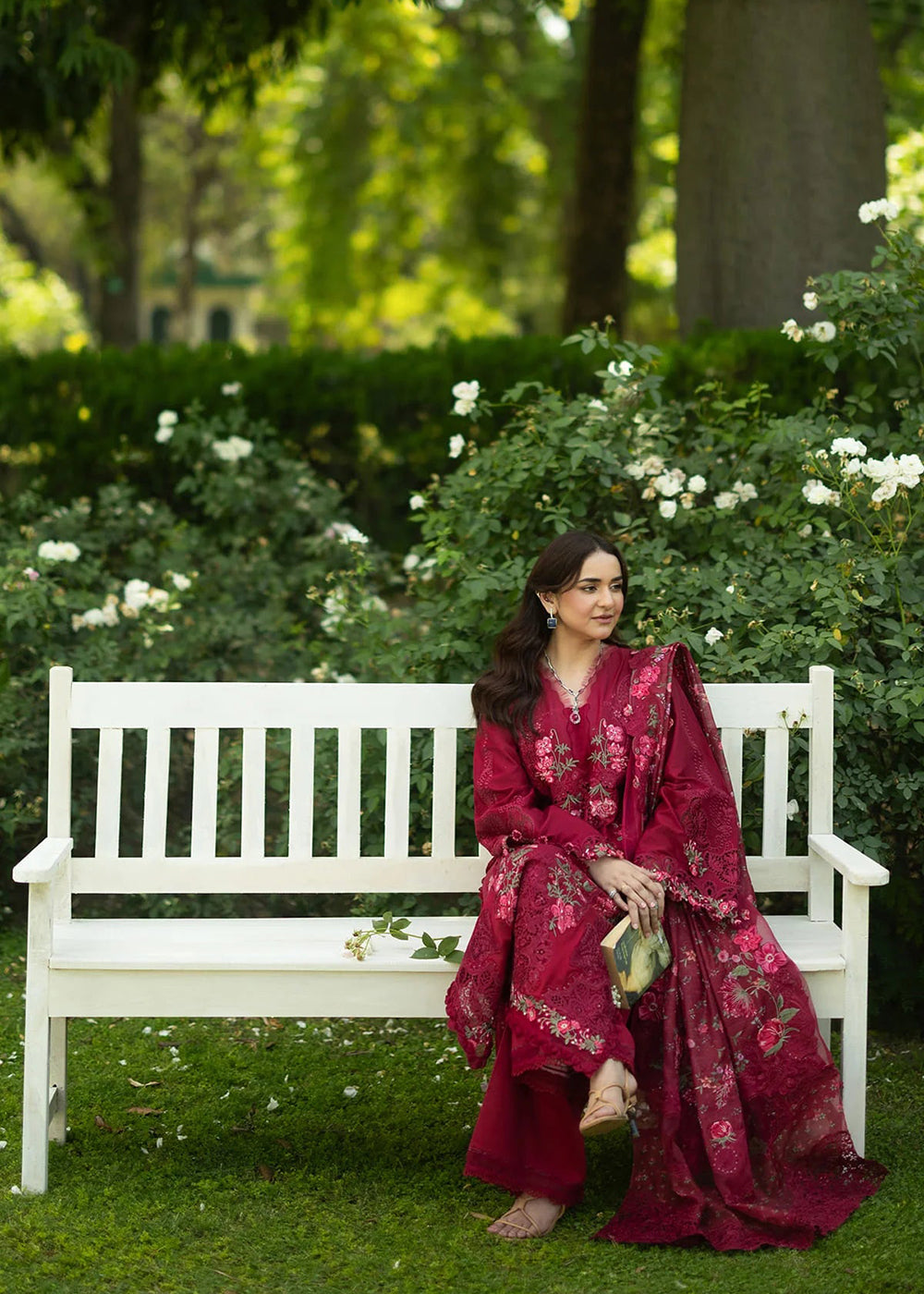 Buy Premium Luxury Lawn '26 by Elaf Premium | ELQ-4A FALLING PETALS Online in US, UK, Canada, France, Italy, Germany, Greece, Sweden, UAE & Worldwide at Empress.