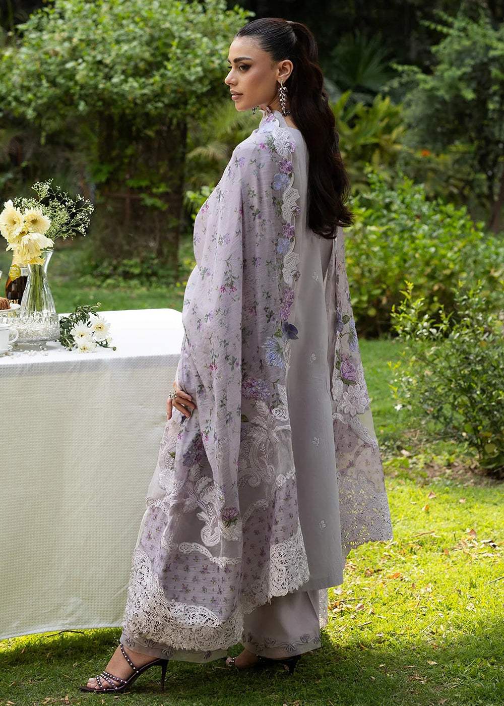 Buy Premium Luxury Lawn '26 by Elaf Premium | ELQ-4B PURE PLUM Online in US, UK, Canada, France, Italy, Germany, Greece, Sweden, UAE & Worldwide at Empress.
