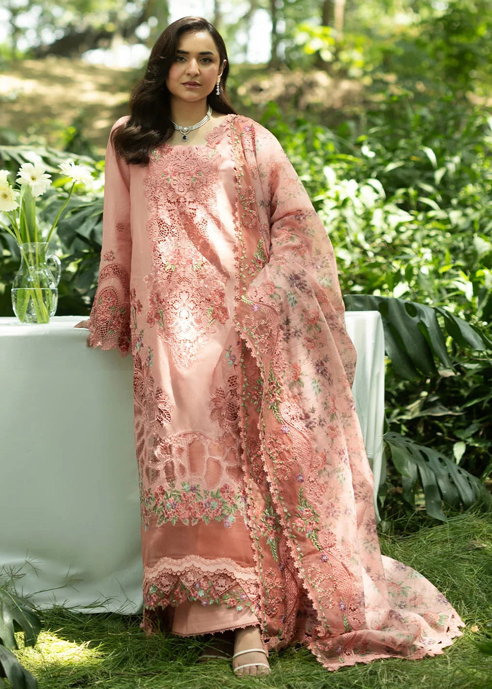 Buy Premium Luxury Lawn '26 by Elaf Premium | ELQ-5A ENDLESS LOVE Online in US, UK, Canada, France, Italy, Germany, Greece, Sweden, UAE & Worldwide at Empress.