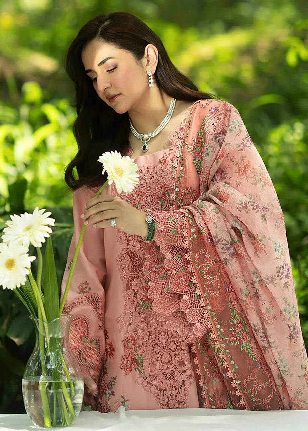 Buy Premium Luxury Lawn '26 by Elaf Premium | ELQ-5A ENDLESS LOVE Online in US, UK, Canada, France, Italy, Germany, Greece, Sweden, UAE & Worldwide at Empress.