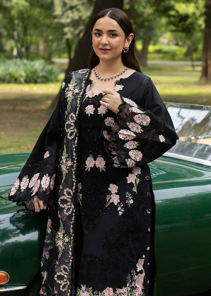 Buy Premium Luxury Lawn '26 by Elaf Premium | ELQ-5B BLACK MASCARA Online in US, UK, Canada, France, Italy, Germany, Greece, Sweden, UAE & Worldwide at Empress.