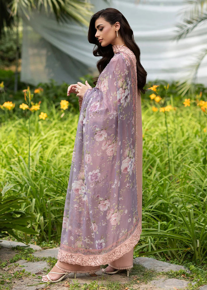 Buy Premium Luxury Lawn '26 by Elaf Premium | ELQ-6A BLUSHING ROSE Online in US, UK, Canada, France, Italy, Germany, Greece, Sweden, UAE & Worldwide at Empress.