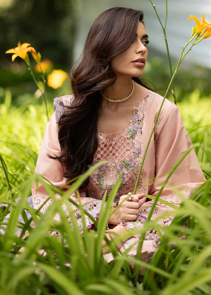 Buy Premium Luxury Lawn '26 by Elaf Premium | ELQ-6A BLUSHING ROSE Online in US, UK, Canada, France, Italy, Germany, Greece, Sweden, UAE & Worldwide at Empress.