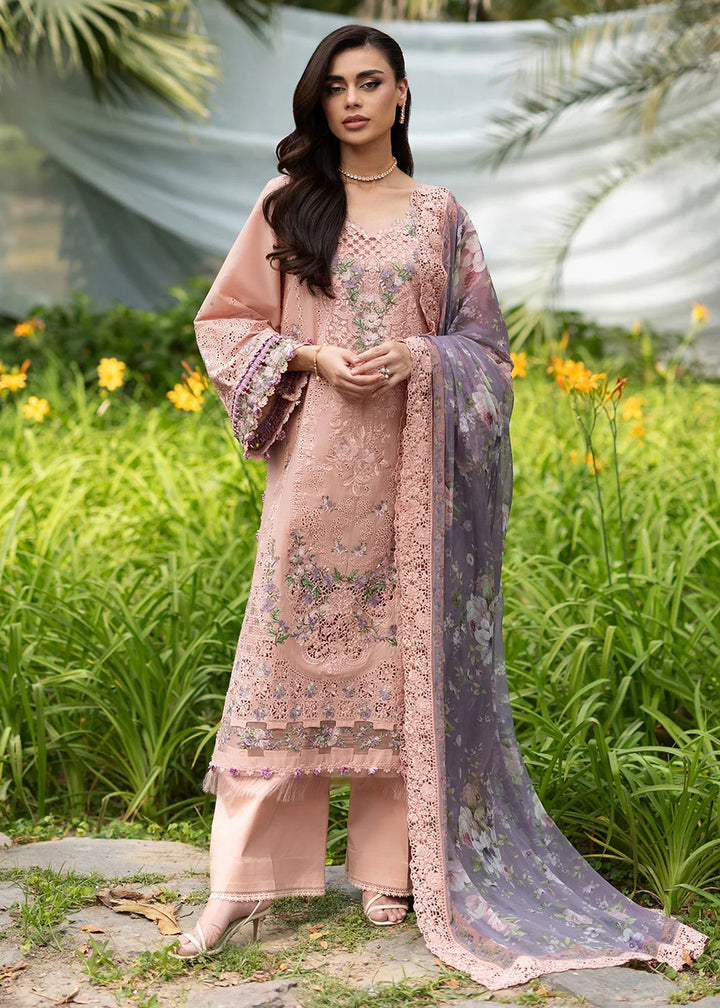 Buy Premium Luxury Lawn '26 by Elaf Premium | ELQ-6A BLUSHING ROSE Online in US, UK, Canada, France, Italy, Germany, Greece, Sweden, UAE & Worldwide at Empress.