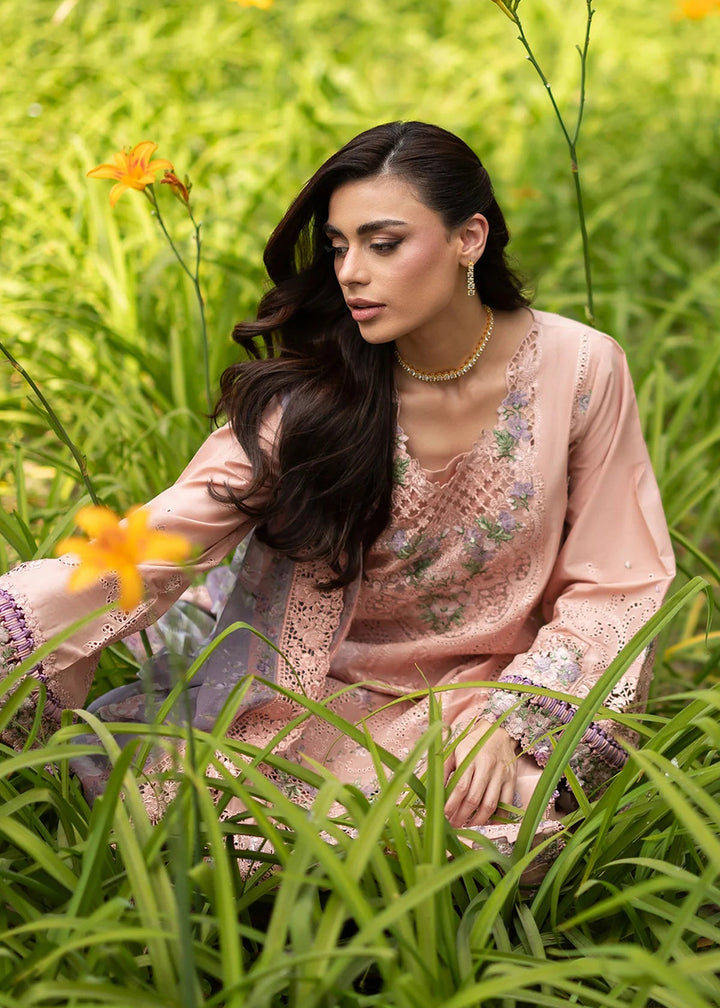 Buy Premium Luxury Lawn '26 by Elaf Premium | ELQ-6A BLUSHING ROSE Online in US, UK, Canada, France, Italy, Germany, Greece, Sweden, UAE & Worldwide at Empress.