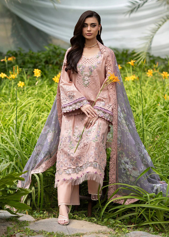 Buy Premium Luxury Lawn '26 by Elaf Premium | ELQ-6A BLUSHING ROSE Online in US, UK, Canada, France, Italy, Germany, Greece, Sweden, UAE & Worldwide at Empress.