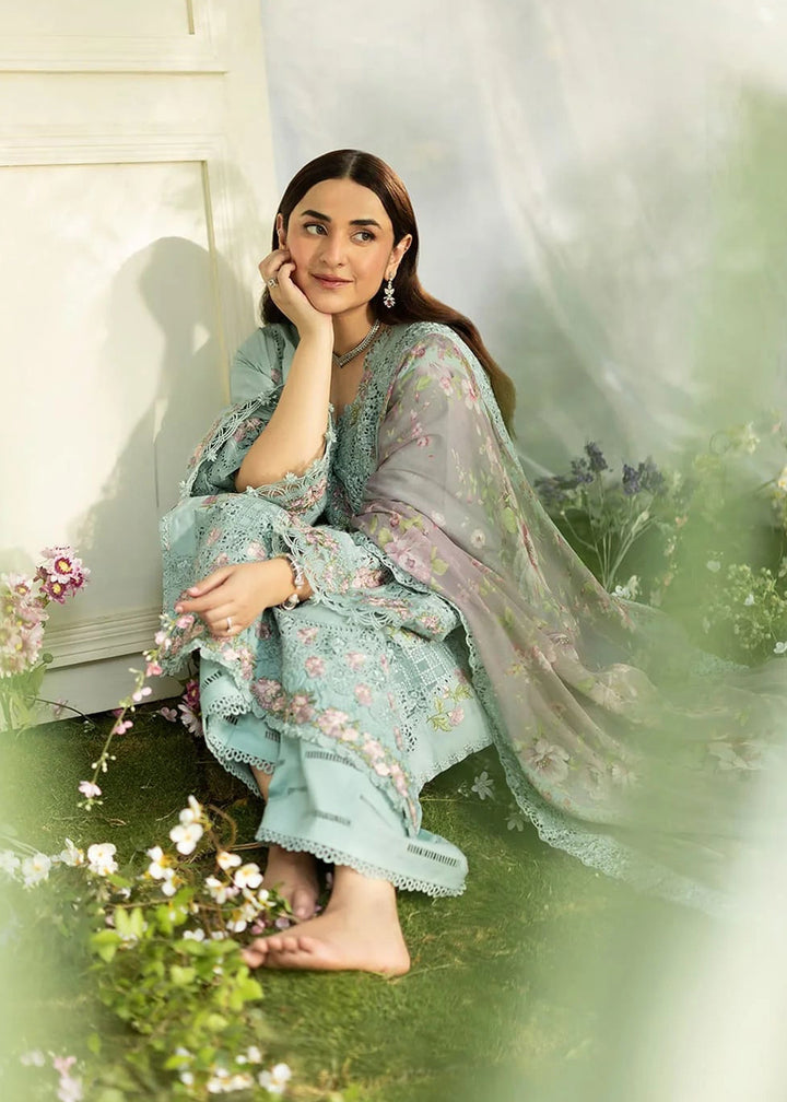Buy Premium Luxury Lawn '26 by Elaf Premium | ELQ-6B MINT STORY Online in US, UK, Canada, France, Italy, Germany, Greece, Sweden, UAE & Worldwide at Empress.