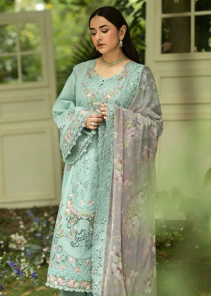 Buy Premium Luxury Lawn '26 by Elaf Premium | ELQ-6B MINT STORY Online in US, UK, Canada, France, Italy, Germany, Greece, Sweden, UAE & Worldwide at Empress.