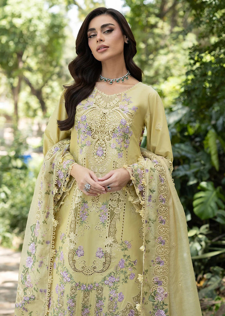 Buy Premium Luxury Lawn '26 by Elaf Premium | ELQ-7A BUTTER YELLOW Online in US, UK, Canada, France, Italy, Germany, Greece, Sweden, UAE & Worldwide at Empress.