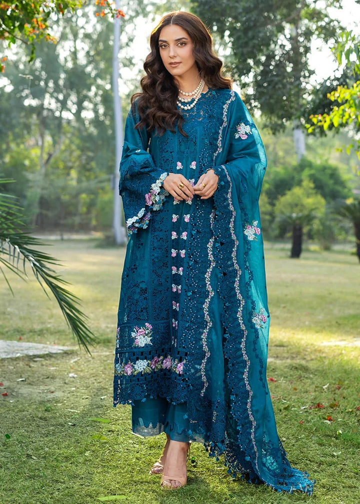 Buy Premium Luxury Lawn '26 by Elaf Premium | ELY-06 SAPPHIRE Online in US, UK, Canada, France, Italy, Germany, Greece, Sweden, UAE & Worldwide at Empress.