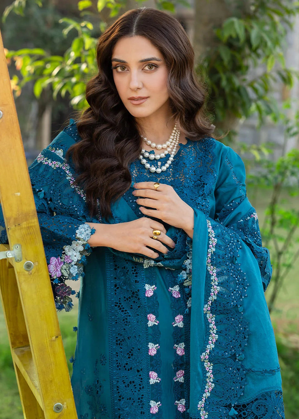 Buy Premium Luxury Lawn '26 by Elaf Premium | ELY-06 SAPPHIRE Online in US, UK, Canada, France, Italy, Germany, Greece, Sweden, UAE & Worldwide at Empress.