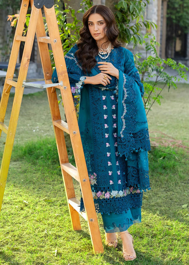 Buy Premium Luxury Lawn '26 by Elaf Premium | ELY-06 SAPPHIRE Online in US, UK, Canada, France, Italy, Germany, Greece, Sweden, UAE & Worldwide at Empress.