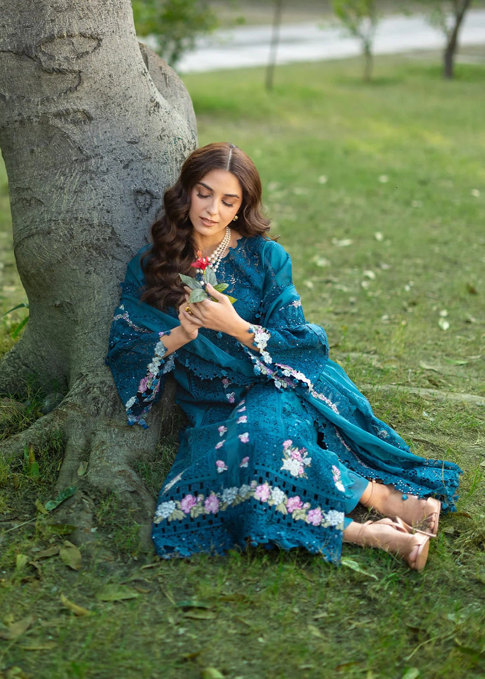 Buy Premium Luxury Lawn '26 by Elaf Premium | ELY-06 SAPPHIRE Online in US, UK, Canada, France, Italy, Germany, Greece, Sweden, UAE & Worldwide at Empress.