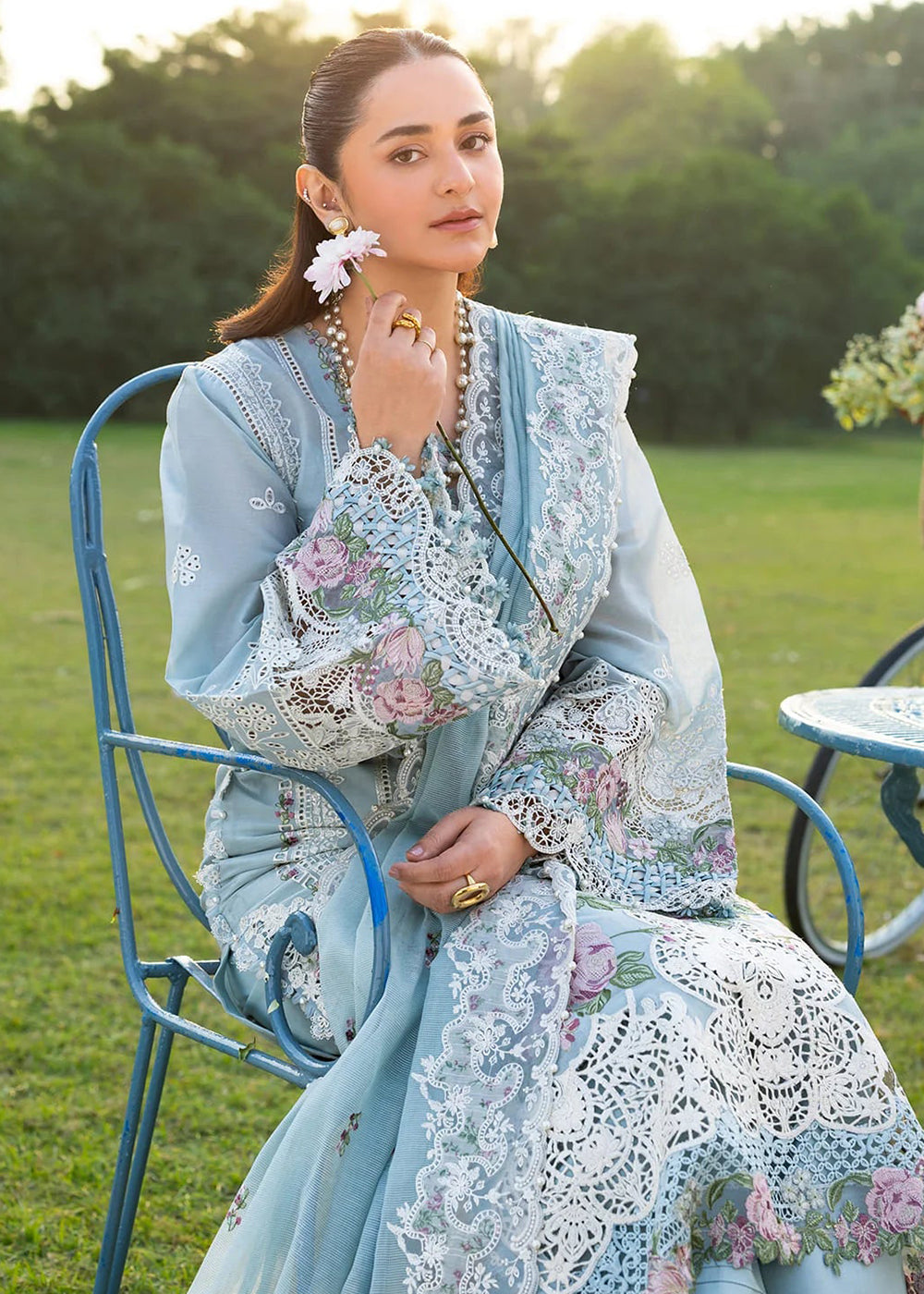 Buy Premium Luxury Lawn '26 by Elaf Premium | ELY-07 MORNIG DRIZZLE Online in US, UK, Canada, France, Italy, Germany, Greece, Sweden, UAE & Worldwide at Empress.