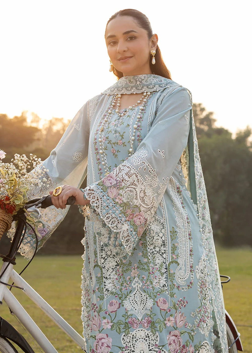 Buy Premium Luxury Lawn '26 by Elaf Premium | ELY-07 MORNIG DRIZZLE Online in US, UK, Canada, France, Italy, Germany, Greece, Sweden, UAE & Worldwide at Empress.