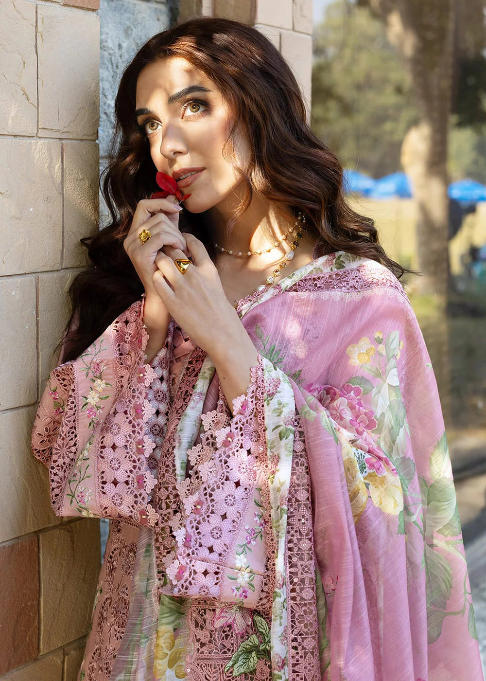 Buy Premium Luxury Lawn '26 by Elaf Premium | ELY-09 ROSEE Online in US, UK, Canada, France, Italy, Germany, Greece, Sweden, UAE & Worldwide at Empress.