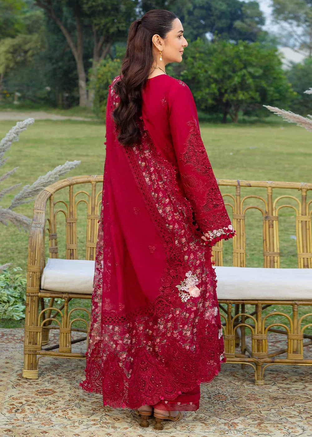 Buy Premium Luxury Lawn '26 by Elaf Premium | ELY-10 CHERIE LADY Online in US, UK, Canada, France, Italy, Germany, Greece, Sweden, UAE & Worldwide at Empress.