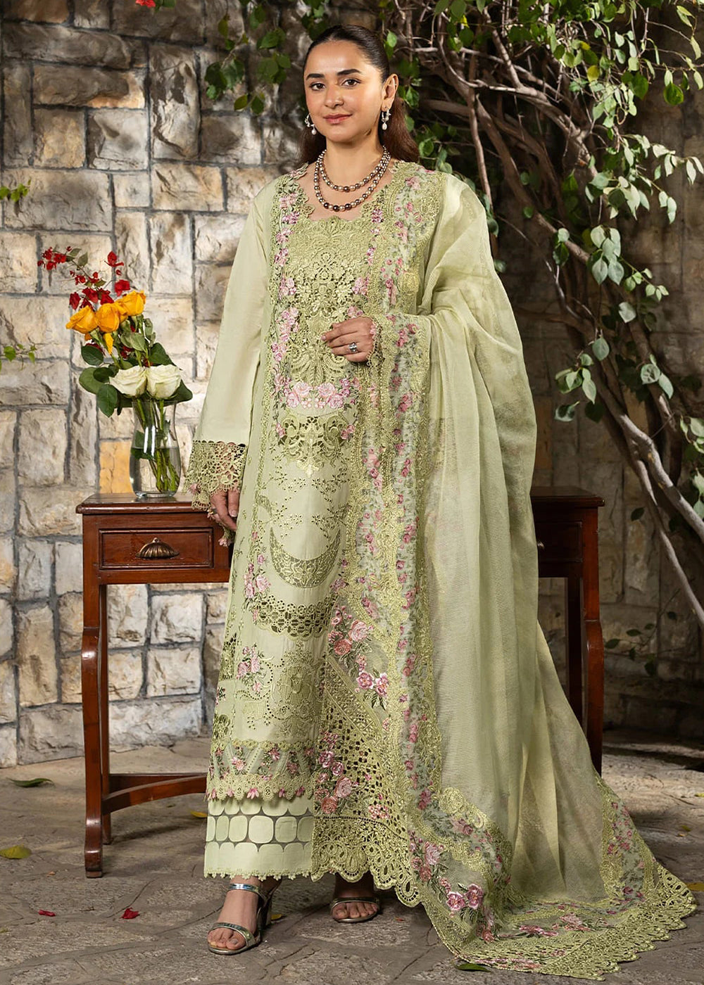 Buy Premium Luxury Lawn '26 by Elaf Premium | ELY-11 SPANISH MUSE Online in US, UK, Canada, France, Italy, Germany, Greece, Sweden, UAE & Worldwide at Empress.