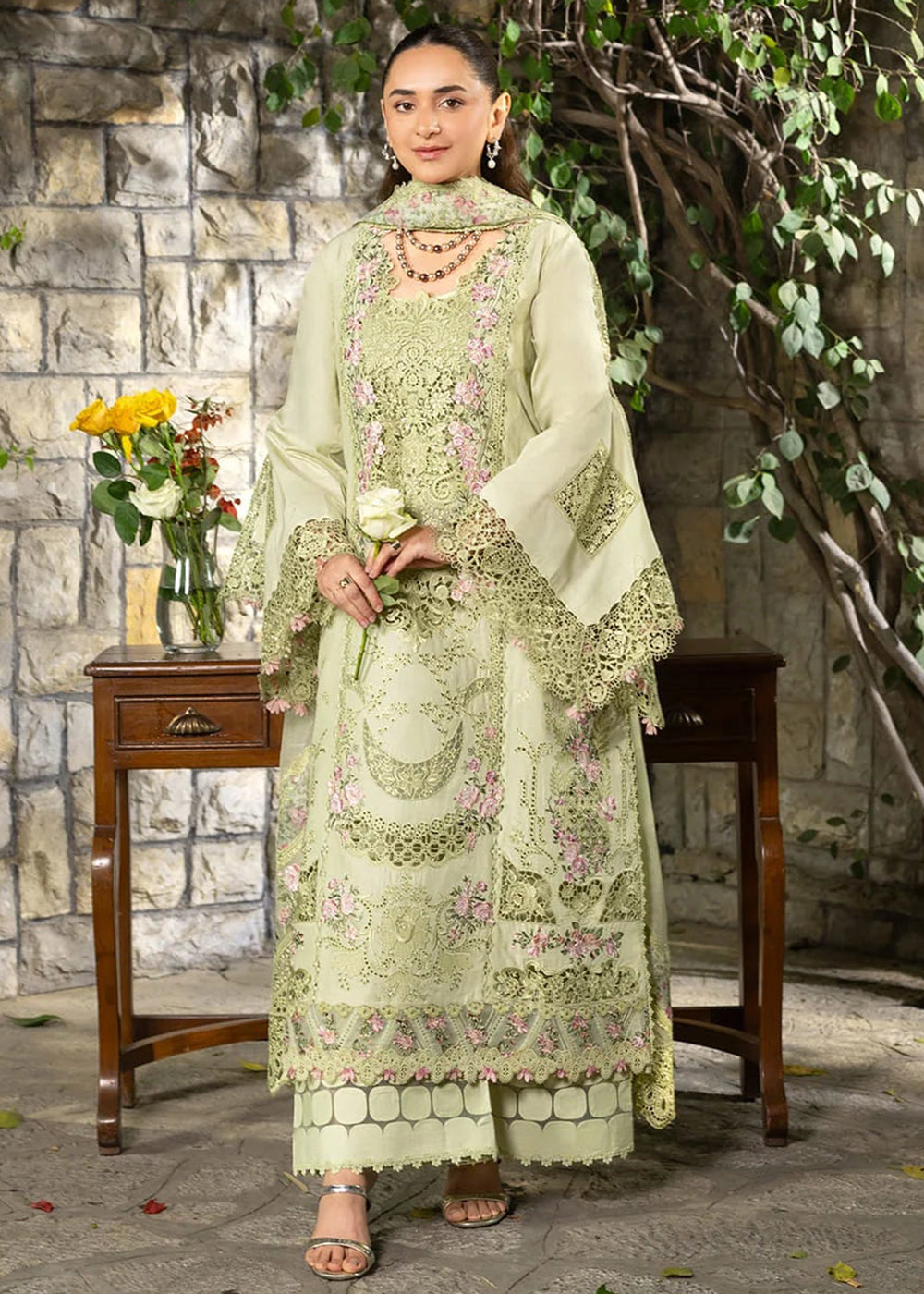 Buy Premium Luxury Lawn '26 by Elaf Premium | ELY-11 SPANISH MUSE Online in US, UK, Canada, France, Italy, Germany, Greece, Sweden, UAE & Worldwide at Empress.