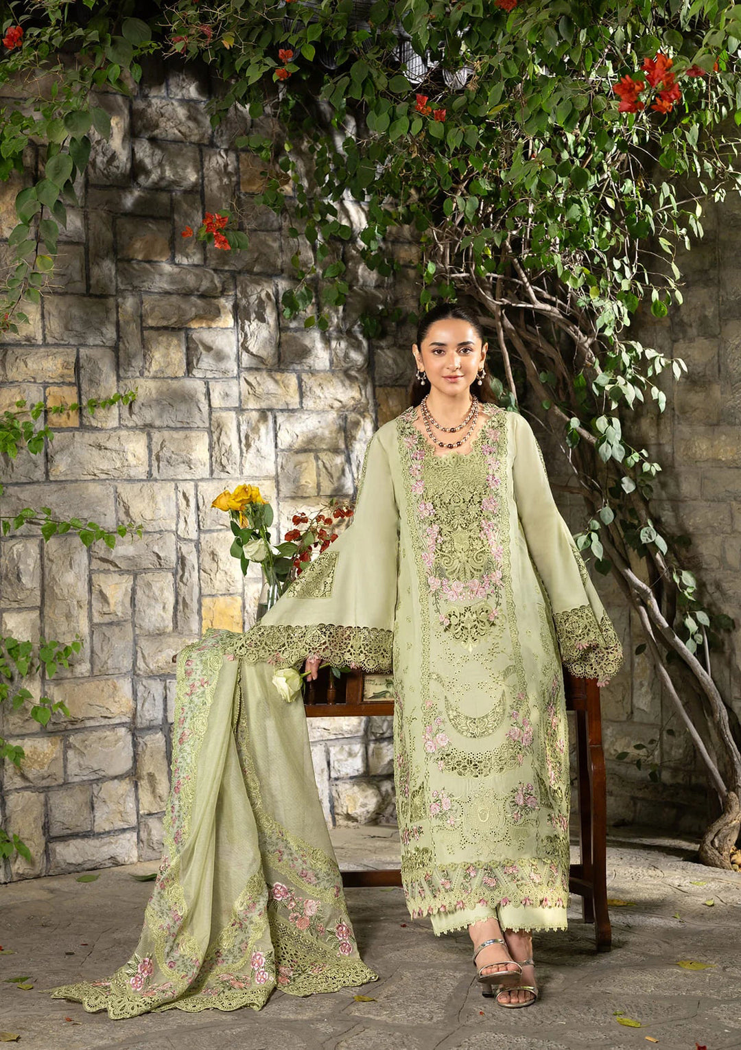 Buy Premium Luxury Lawn '26 by Elaf Premium | ELY-11 SPANISH MUSE Online in US, UK, Canada, France, Italy, Germany, Greece, Sweden, UAE & Worldwide at Empress.