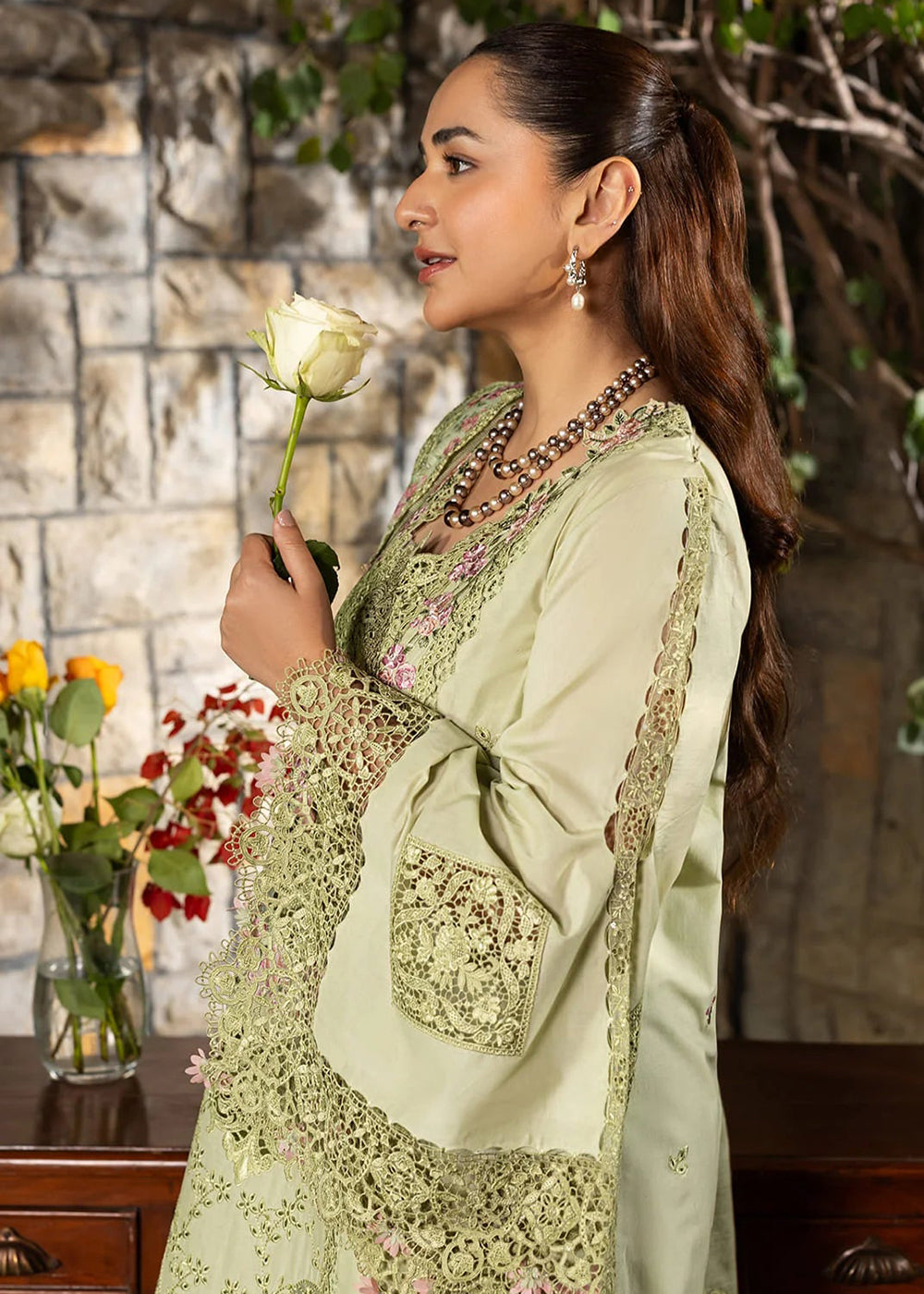 Buy Premium Luxury Lawn '26 by Elaf Premium | ELY-11 SPANISH MUSE Online in US, UK, Canada, France, Italy, Germany, Greece, Sweden, UAE & Worldwide at Empress.